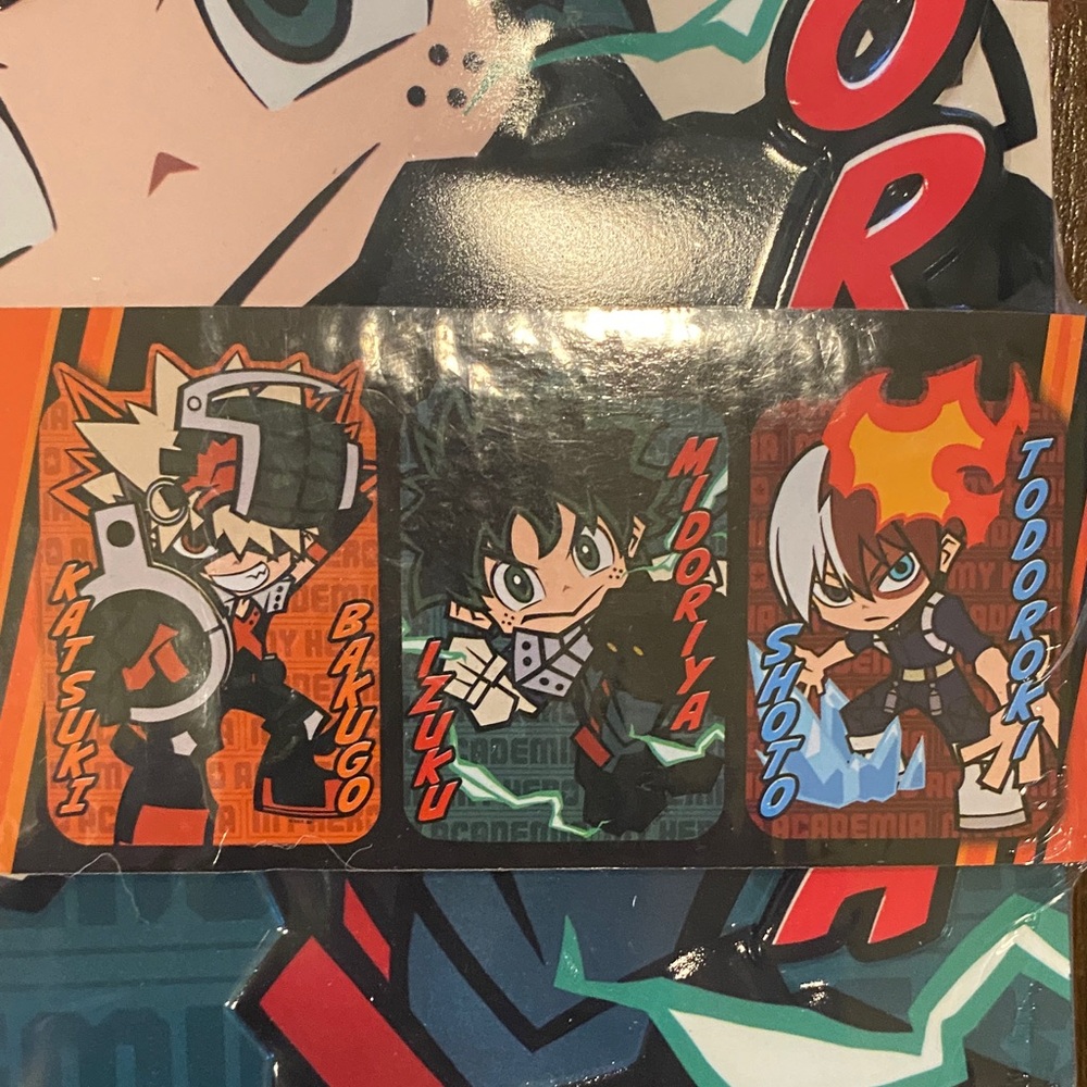NWT My Hero Academia 3-Pack Embossed Metal Wall Art - Picture 3 of 6